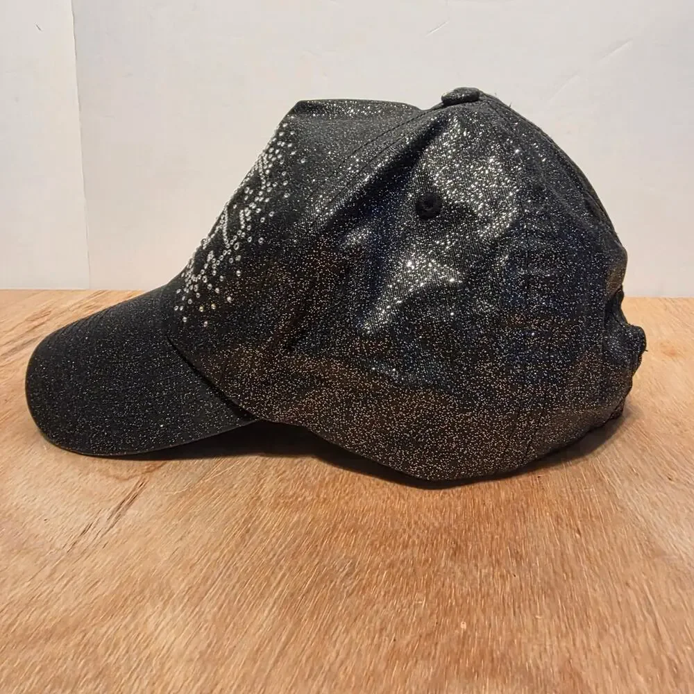 Sparkling Black Disney Star Wars Rhinestone and glitter Cadet Cap